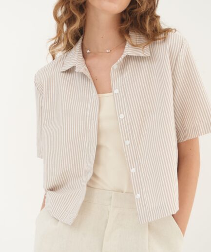CAMISA MC POPLIN RAYA FINA