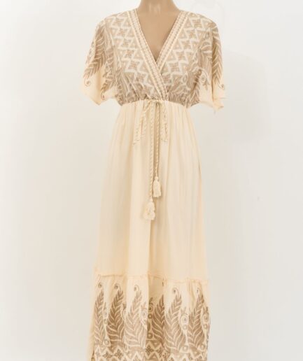 VESTIDO LARGO BORDADO (IMPORTADO)