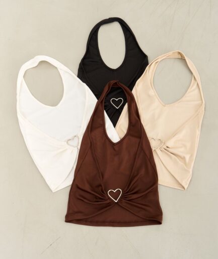 TOP RIB HEBILLA CORAZON