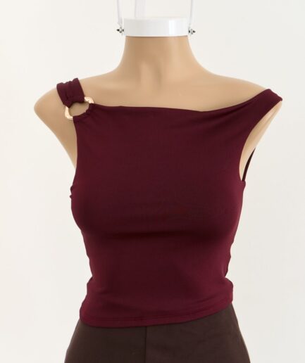 TOP MICROFIBRA CON HEBILLA