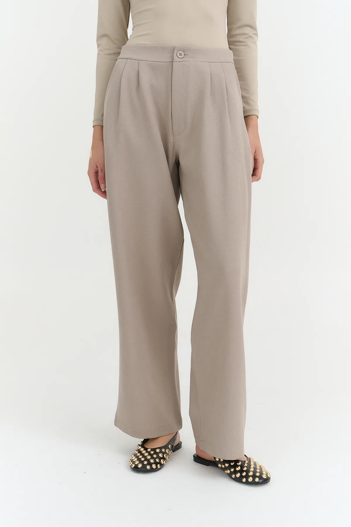 PANTALON SASTRERO SUEDE CON ELÁSTICO - Imagen 2