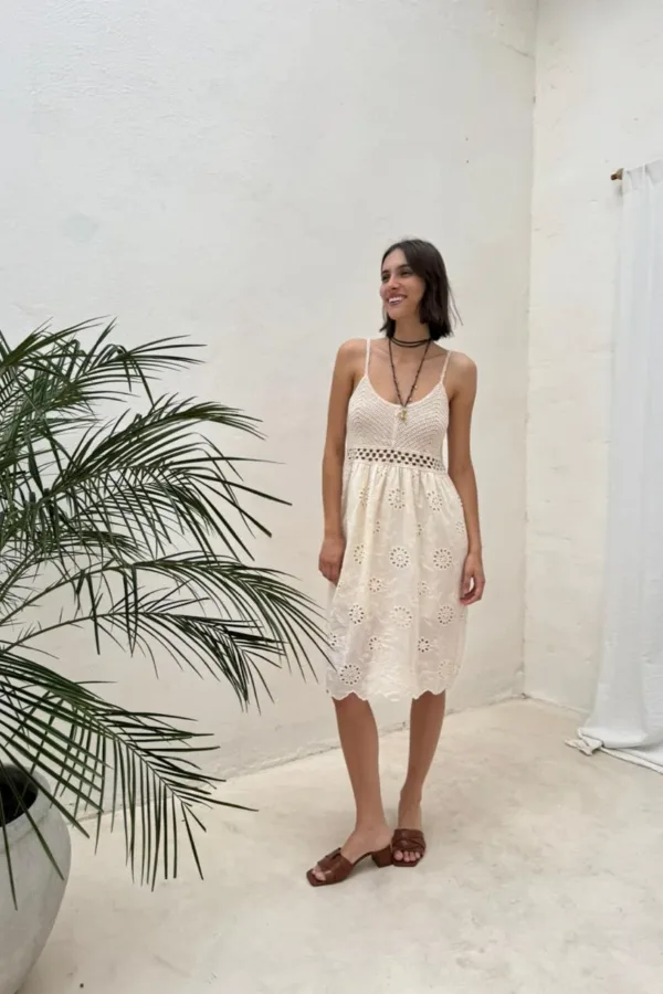 VESTIDO BRETEL LINO BRODERIE (IMPORTADO)