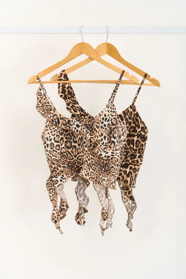 TOP BRETEL ANIMAL PRINT VOLADOS