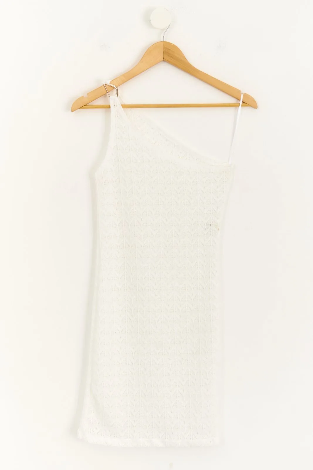 VESTIDO UN HOMBRO CROCHET CON HEBILLA - Imagen 8