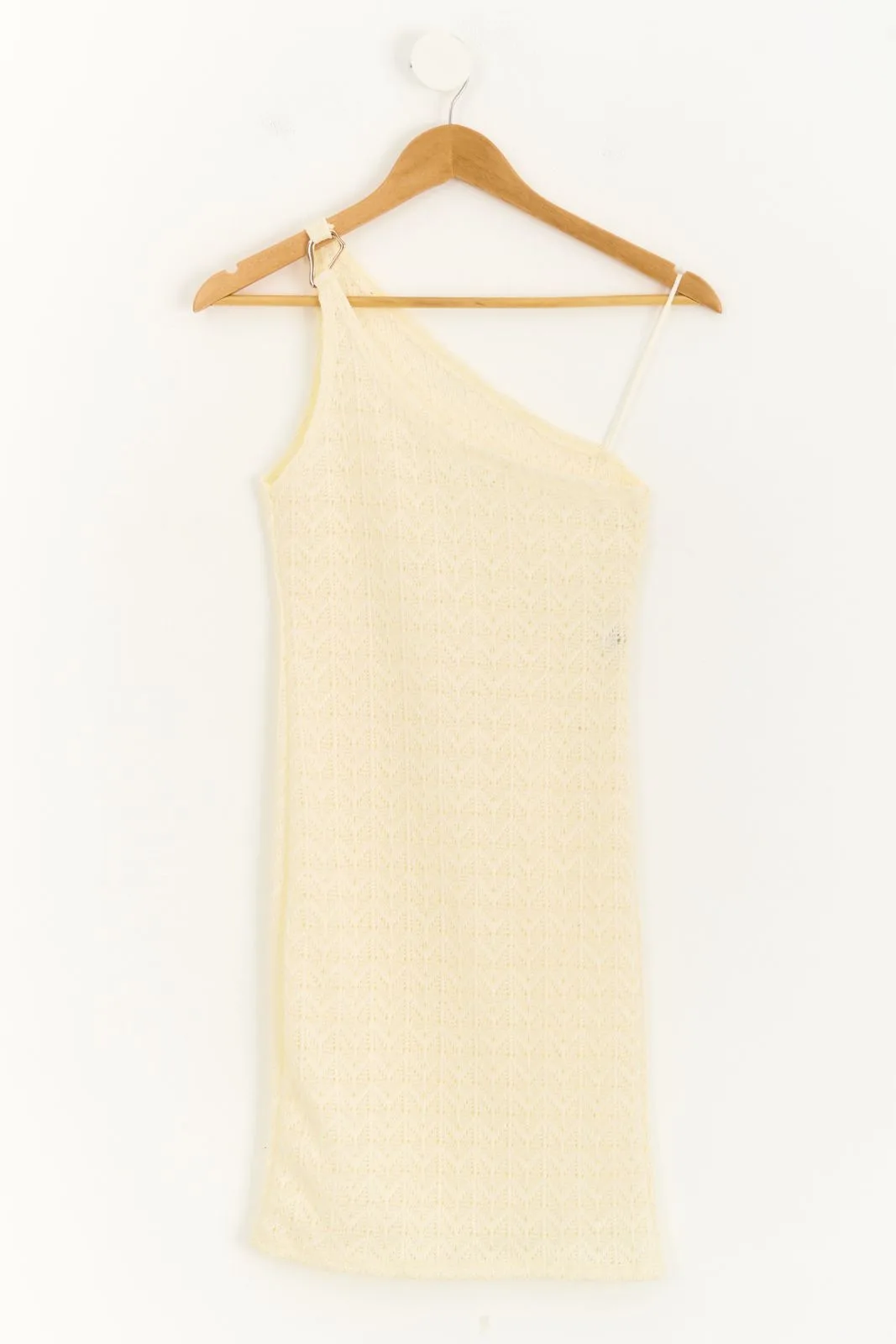 VESTIDO UN HOMBRO CROCHET CON HEBILLA - Imagen 9