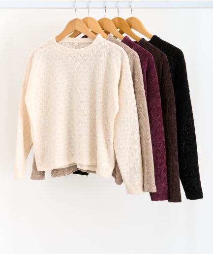 BUZO TEJIDO LANILLA LUREX