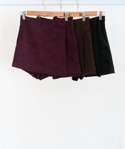 SKORT CUERINA GAMUZADA