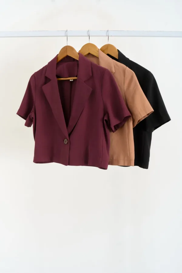 BLAZER MANGA CORTA TENCEL
