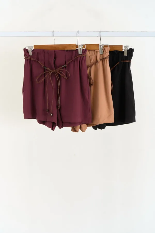 SHORT TENCEL CON CINTO