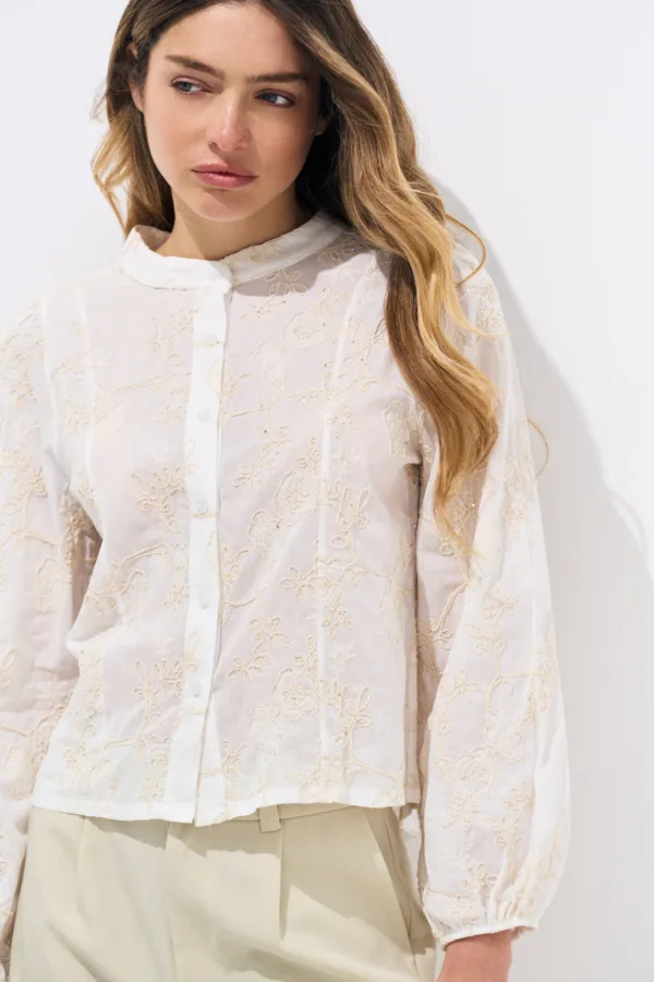 CAMISA POPLIN BORDADO